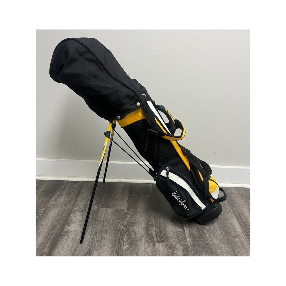 Walter Hagen Hagen Jr Series III Golf Stand Bag Black Yellow White Junior Kids